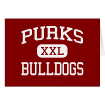 Purks - Bulldogs - Middle - Cedartown Georgia Greeting Card
