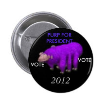 purp_0001, PURP FOR PRESIDENT , 2012, VOTE, VOTE Pinback Buttons