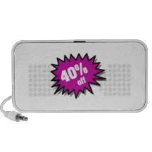 Purple 40 Percent Off Mini Speaker