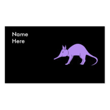Purple Aardvark Business Card Template