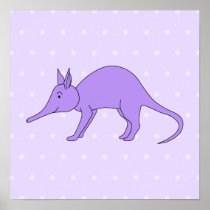 Purple Aardvark Poster