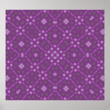 Purple Abstract Pattern Print