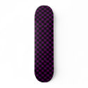 Purple And Black Chequered Deck skateboards