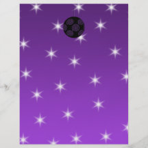 Purple and Black Christmas Bauble. Custom Flyer