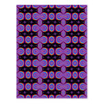 Purple and Black Fractal Pattern Post Card