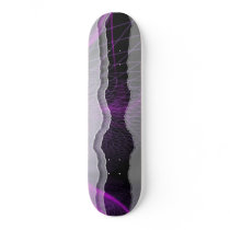 Purple and Black Graphic Skateboard