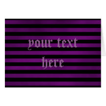 Purple and black grungy stripes gothic card