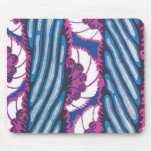 Purple and Blue Abstract Art Deco Mousepad