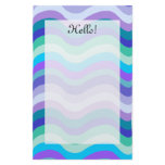 Purple and Blue Wavey Lines Stationery