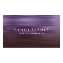 Purple and Brown Stripe Business Card