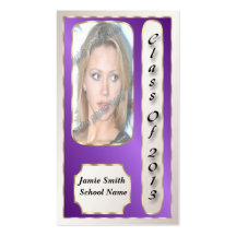 Purple and Gold 2013 Student Profile Cards Business Cards