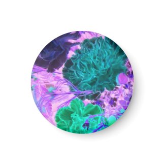 Purple and Green Carnations Magnet