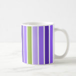 Purple and Green Stripes Mug