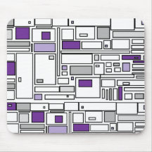 Purple and Grey Mouse Pad