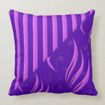 Purple and Lavender Floral American MoJo Pillows