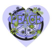 Purple and Lime Peace T-shirts and Gifts Sticker