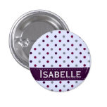 Purple and Magenta Polka Dot Pins