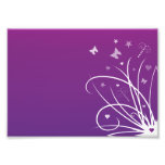 Purple and Pink Butterfly Swirl Art Photo