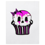 purple and pink skull cupcake flyers