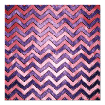 Purple and Pink Zig Zag Photo Art