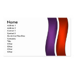 Purple and Red Waves Business Cards