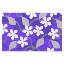 Purple and White Flowers. Floral Pattern. Stationery