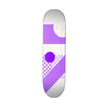 Purple and white mix & match custom skateboard