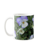 Purple and White Pansies Mugs