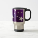 Purple and White Star Pattern Mugs