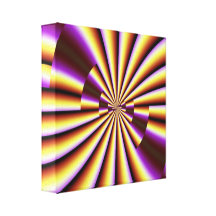 Purple and Yellow Abstract Canvas Prints