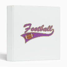 purple and yellow football logo design vinyl binders