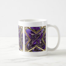 Purple Anemone Abstract Mug