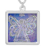 Purple Angel with Personal Name Option Jewelry