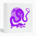Purple Asian Dragon Binder
