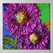 Purple Asters Canvas Print