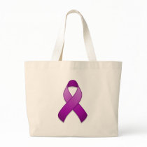 Purple Awareness Ribbon Bag