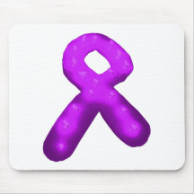 Purple Awareness Ribbon Candle Mousepads