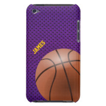 Purple Basketball Custom iPod Touch Case