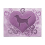 Purple Beagle Valentine Post Cards