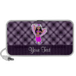 Purple Belly Dancer Laptop Speakers
