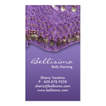 Purple Belly Dancing Business Card