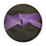 Purple Belt Fridge Magnet