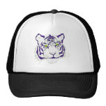 Purple Bengal Tiger Trucker Hats