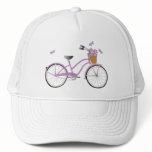 Purple Bicycle and Buterflies hats