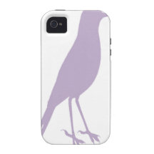 purple bird vibe iPhone 4 cover