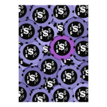 purple black casino gambling party announcement
