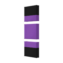 Purple Black colour block Canvas Prints