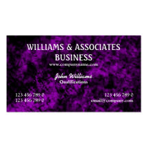 Purple black interior design art business card template