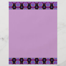 purple black pattern flyer design