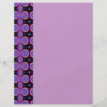 purple black pattern full color flyer